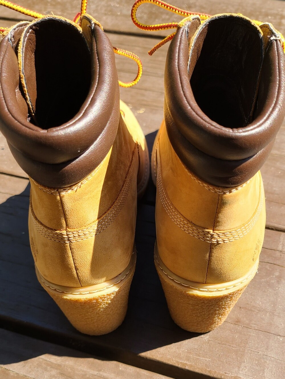 Timberland Women’s Wheat Nubuck Wedge Ankle Boots - Picture 4 of 8